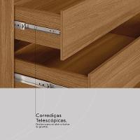 Guarda Roupa Casal 4 Portas E 3 Gavetas Grécia Nogueira Touch - 5