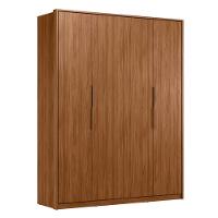 Guarda Roupa Casal 4 Portas E 3 Gavetas Grécia Nogueira Touch - 9