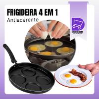 Frigideira Multiuso 4 Em 1 Com Divisórias Antiaderente Preto Cozinhe Ovos E Hamburgers Com Facilidade - 2