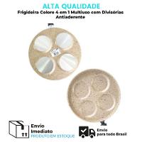 Frigideira Multifuncional Com Divisórias Antiaderente E Design Bege Stone 4 Em 1 Premium - 2