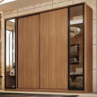 Guarda Roupa Casal 4 Portas Vidro Reflecta E 4 Gavetas Estônia Prime Tx Amêndola-nude - 1