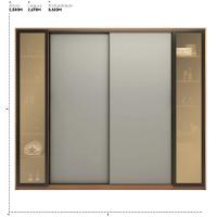 Guarda Roupa Casal 4 Portas Vidro Reflecta E 4 Gavetas Estônia Prime Tx Amêndola-nude - 3