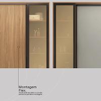 Guarda Roupa Casal 4 Portas Vidro Reflecta E 4 Gavetas Estônia Prime Tx Amêndola-nude - 5