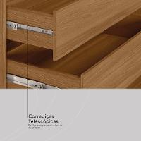 Guarda Roupa Casal 4 Portas Vidro Reflecta E 4 Gavetas Estônia Prime Tx Amêndola-nude - 7