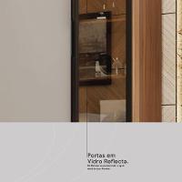 Guarda Roupa Casal 4 Portas Vidro Reflecta E 4 Gavetas Estônia Prime Tx Amêndola-nude - 9