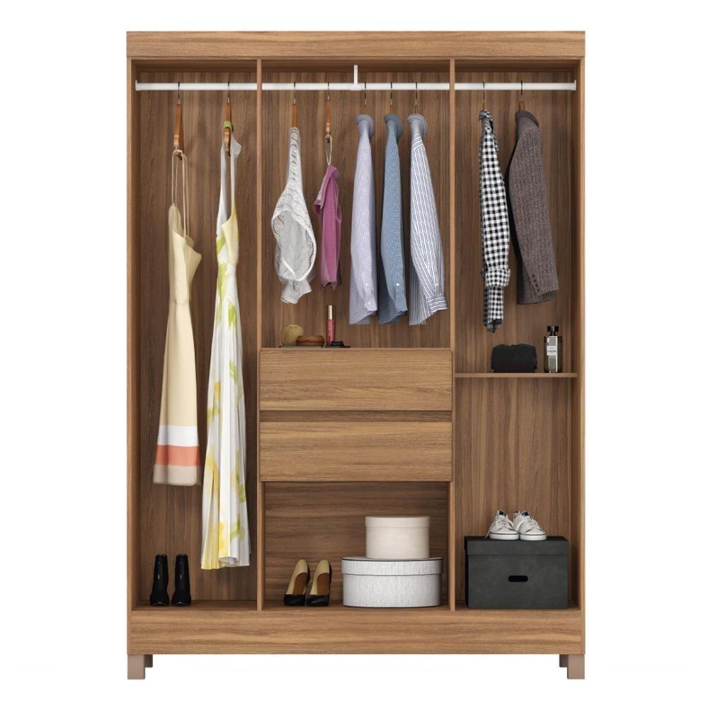 Guarda Roupa Solteiro 6 Portas E 2 Gavetas Utah - Amêndola Touch Amêndola Touch - 3