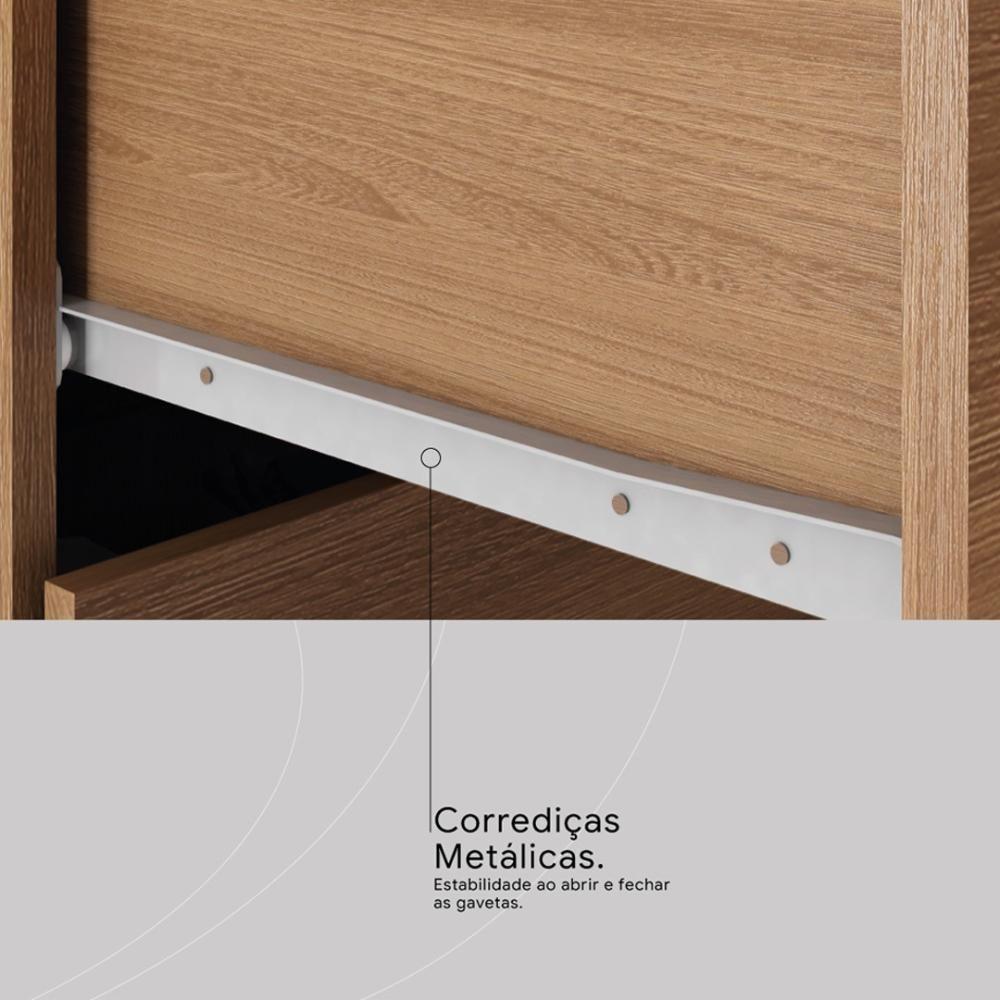 Guarda Roupa Solteiro 6 Portas E 2 Gavetas Utah - Amêndola Touch Amêndola Touch - 5