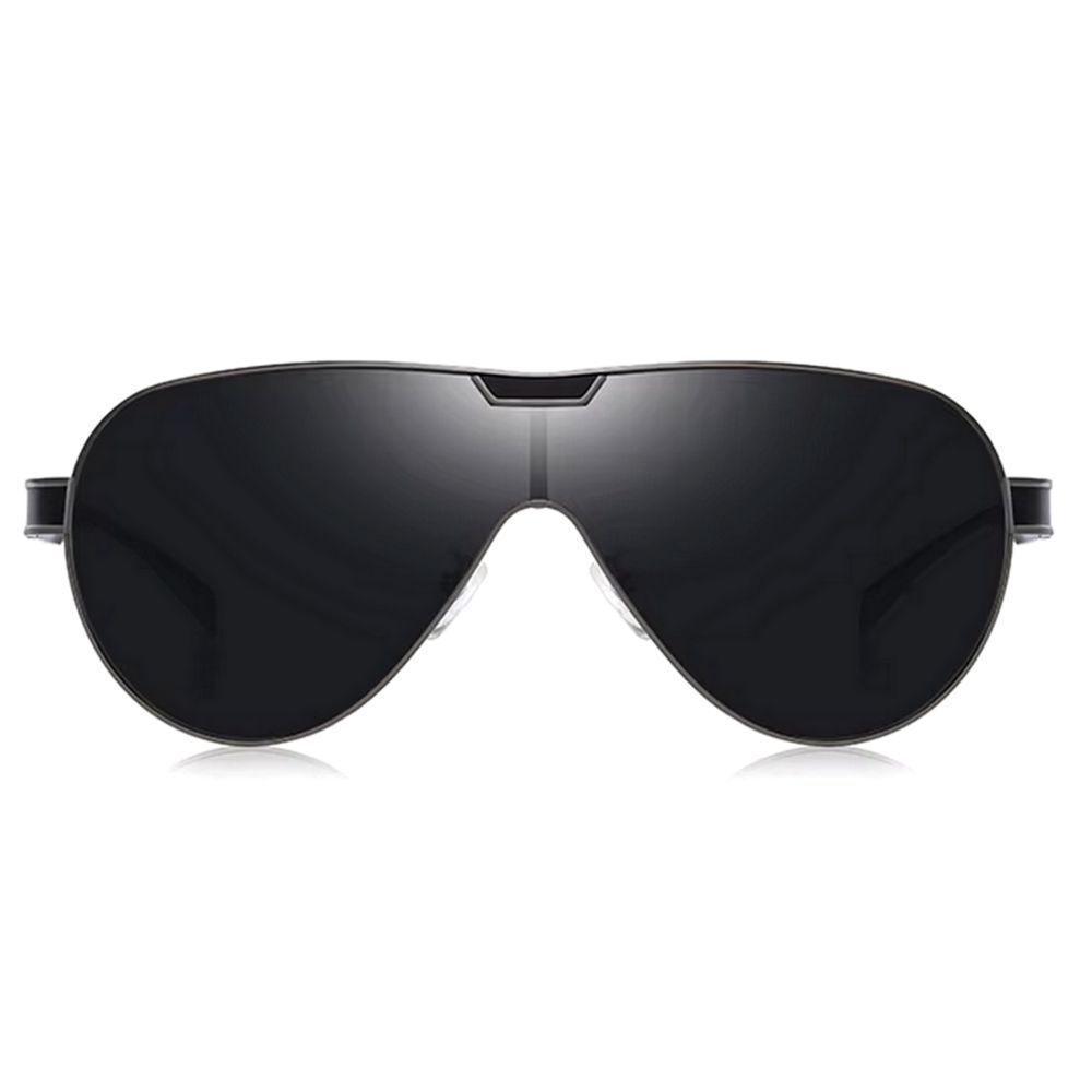 Óculos De Sol Masculino Com Lentes Polarizadas Design Esportivo Cinza - 2