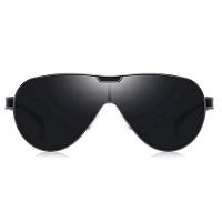 Óculos De Sol Masculino Com Lentes Polarizadas Design Esportivo Cinza - 2