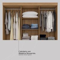 Guarda Roupa Casal 10 Portas Com Espelho E 3 Gavetas Hungria - Amêndola Touch Amêndola Touch - 6