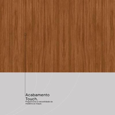 Guarda Roupa Casal Grécia 4 Portas de Bater 3 Gavetas Nogueira-nude Prime Tx