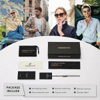 Óculos De Sol Kingseven Polarizados Anti-reflexo Uv400 Design Quadrado Marrom - 3