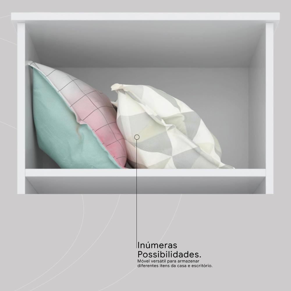 Armário Multiuso Sapateira 2 Portas Boston Branco - 9