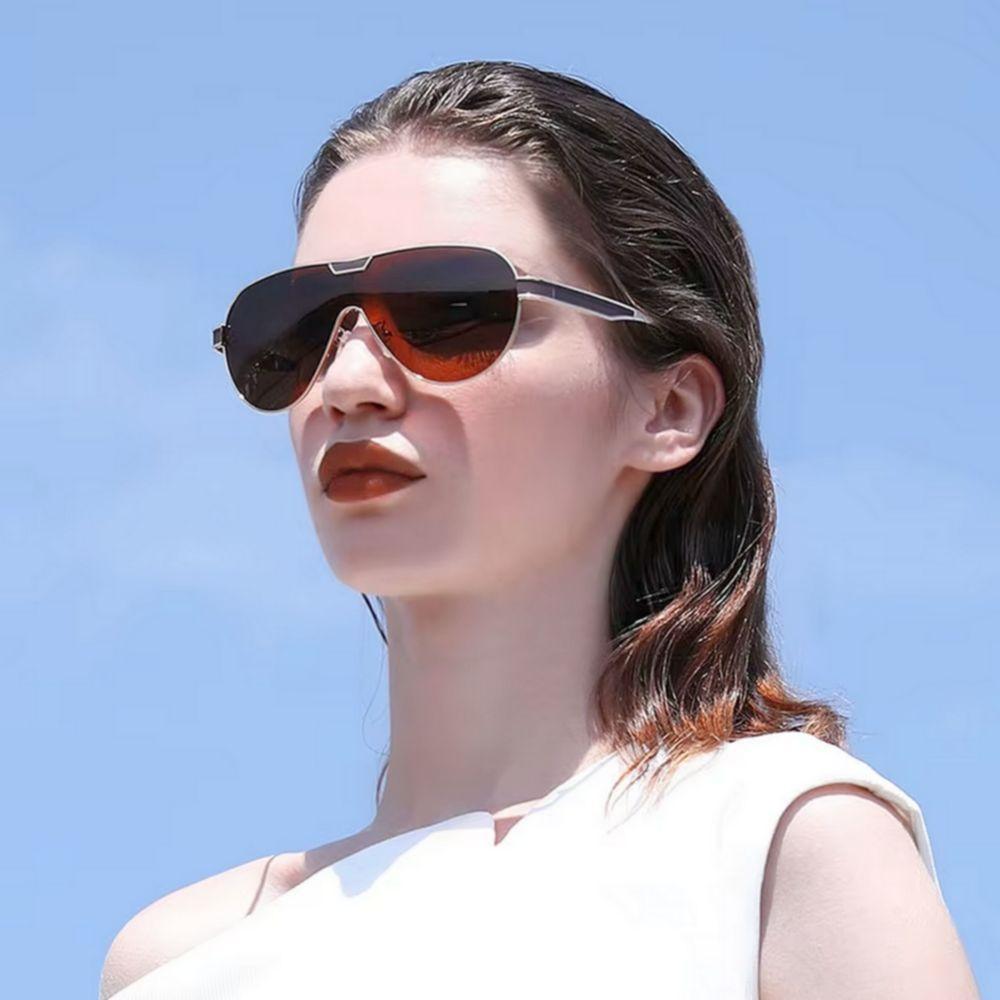 Óculos De Sol Masculino Com Lentes Polarizadas Design Esportivo Marrom - 5