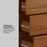 Guarda Roupa Casal 2 Portas Com Espelho E 3 Gavetas Líbano Prime Tx Nogueira-preto - 10