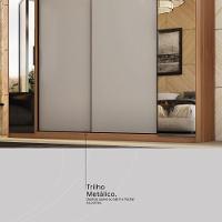 Guarda Roupa Casal 4 Portas Com Espelho E 4 Gavetas Estônia Prime Tx Amêndola-nude - 9