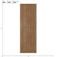 Armário Multiuso Sapateira 2 Portas Ouro Amêndola Touch - 2