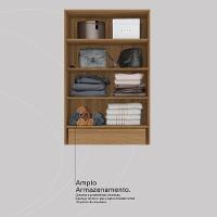 Armário Multiuso Sapateira 2 Portas Com Espelho E 1 Gaveta Austin Amêndola Touch - 6