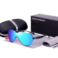 Óculos De Sol Masculino Com Lentes Polarizadas Design Esportivo Azul - 1