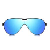 Óculos De Sol Masculino Com Lentes Polarizadas Design Esportivo Azul - 2