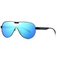 Óculos De Sol Masculino Com Lentes Polarizadas Design Esportivo Azul - 3