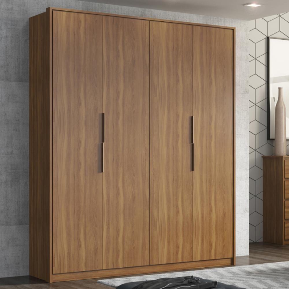Guarda Roupa Casal 4 Portas E 3 Gavetas Grécia - Amêndola Touch Amêndola Touch - 1