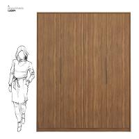 Guarda Roupa Casal 4 Portas E 3 Gavetas Grécia - Amêndola Touch Amêndola Touch