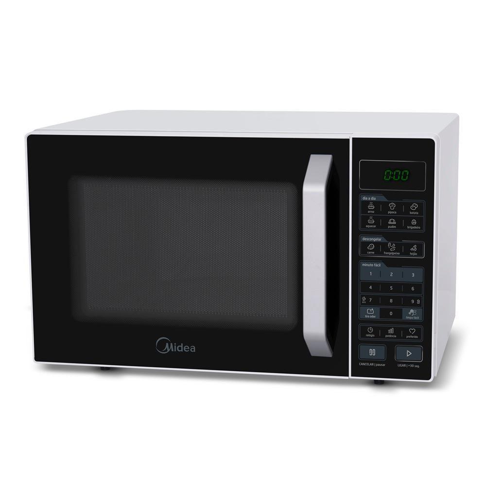 Forno Micro-ondas Midea 27 Litros 800W Branco E Preto MXSA27P2 220V - 1