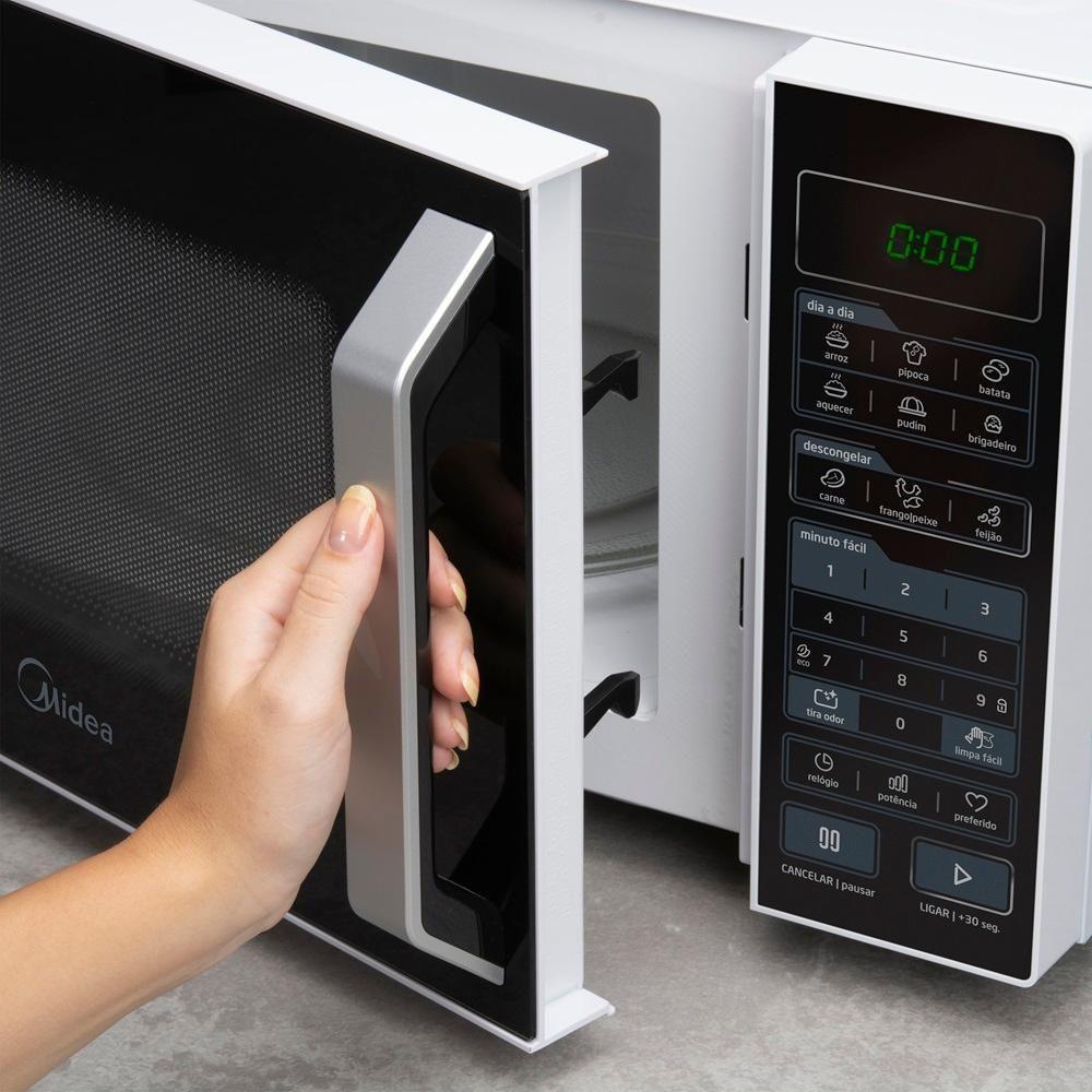 Forno Micro-ondas Midea 27 Litros 800W Branco E Preto MXSA27P2 220V - 5