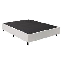 Cama Box Base Casal Queen 1,58m Suede Marsala Branco - 1