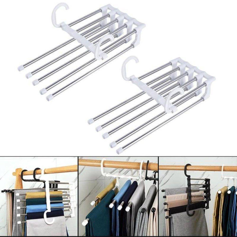 Cabide Organizador Para Calças Em Inox - 3