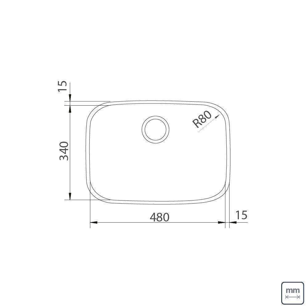 Cuba Tramontina Lavínia 48x34 94027202 Inox Alto Brilho - 4