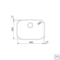 Cuba Tramontina Lavínia 48x34 94027202 Inox Alto Brilho - 4