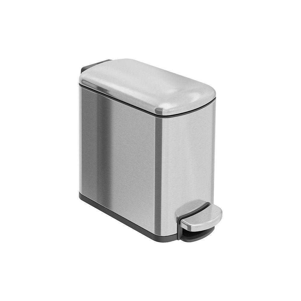 Lixeira Tramontina Tipo D Slim Com Pedal 6l Inox Acetinado - 1