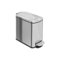 Lixeira Tramontina Tipo D Slim Com Pedal 6l Inox Acetinado - 1