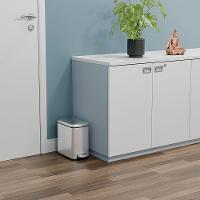 Lixeira Tramontina Tipo D Slim Com Pedal 6l Inox Acetinado - 2