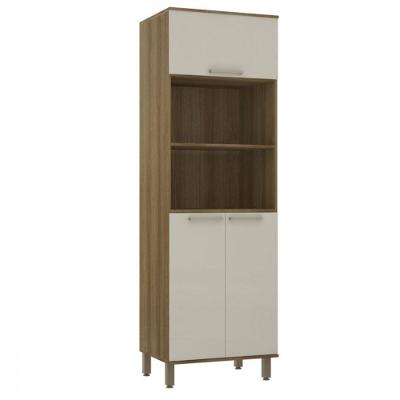 Paneleiro Duplo Para 2 Fornos 3 Portas 70cm Luciane Isis Avela/mocca