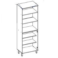 Paneleiro Duplo Para 2 Fornos 3 Portas 70cm Luciane Isis Avela/mocca - 3