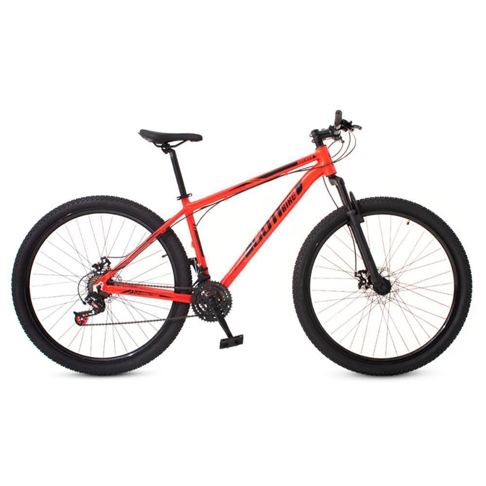Bicicleta Aro 29 Alumínio Vermelho E Preto Gott Rocker Freios A Disco Suspensão 21v - 2