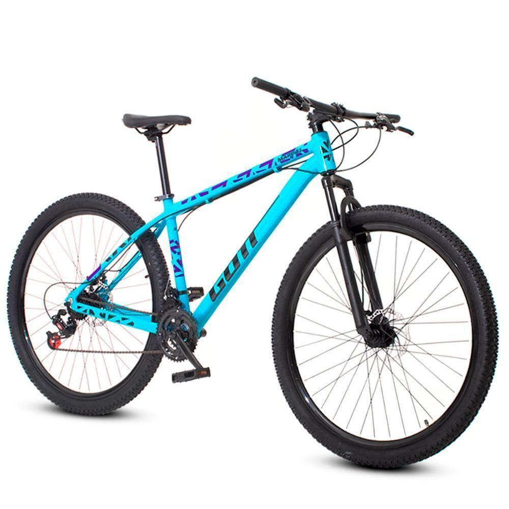 Bicicleta Aro 29 Alumínio Azul E Preto Gott Mappa1 Freios A Disco Suspensão 21v - 1