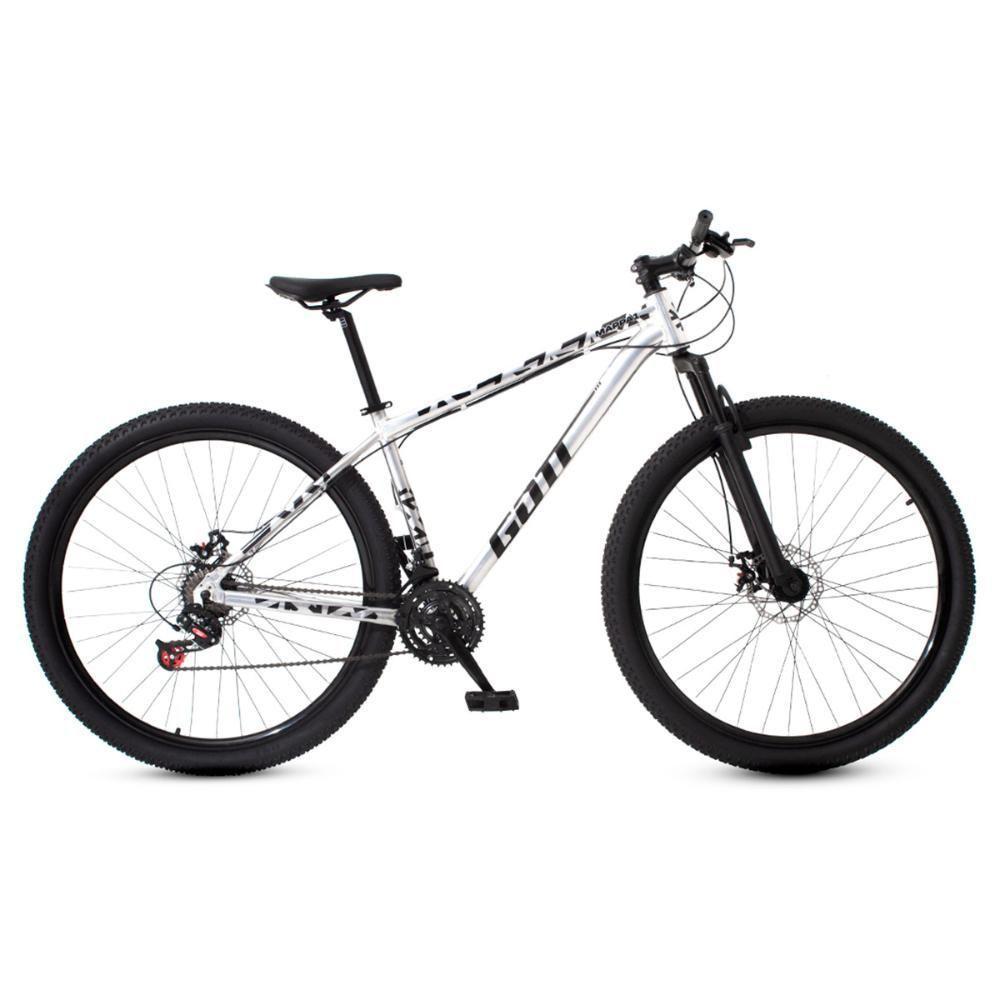 Bicicleta Aro 29 Alumínio Gott Mappa1 Freios A Disco Suspensão 21v Prata/preto - 2