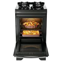 Fogão Dako Supreme Glass 4 Bocas a Gás Acendimento Automático Preto Bivolt