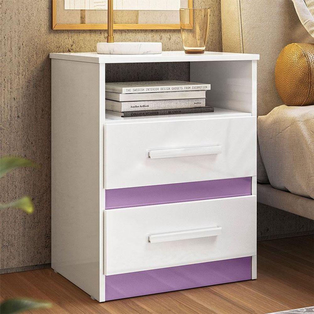 Mesa De Cabeceira Infantil Apolo Branco Flex - Moval - 8