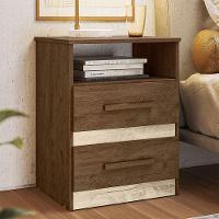 Mesa De Cabeceira Ambiente Apolo Castanho Wood Flex - Moval - 3