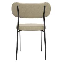 Cadeira De Jantar Estofada Kit 4 Milli A14 Linho Caramelo/areia - Mpozenato - 7