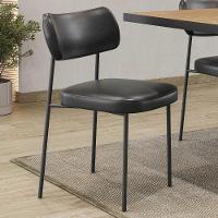 Cadeira De Jantar Estofada Kit 2 Milli A14 Sintético Preto - Mpozenato - 3