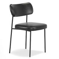 Cadeira De Jantar Estofada Kit 2 Milli A14 Sintético Preto - Mpozenato - 6