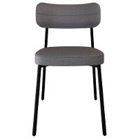 Cadeira De Jantar Estofada Kit 2 Ella M25 Linho Cinza - Mpozenato - 6