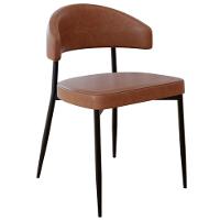 Cadeira De Jantar Estofada Kit 2 Chloe M25 Sintético Whisky - Mpozenato - 1