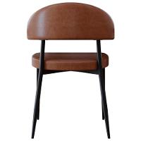 Cadeira De Jantar Estofada Kit 2 Chloe M25 Sintético Whisky - Mpozenato - 6